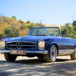 blue mercedes pagoda electric