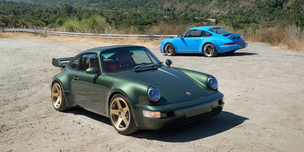 porsche Monterey green classic car