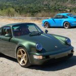 porsche Monterey green classic car