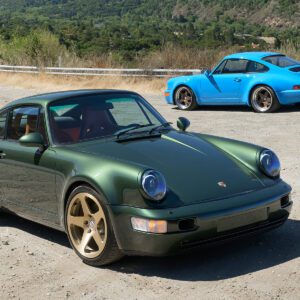 porsche Monterey green classic car